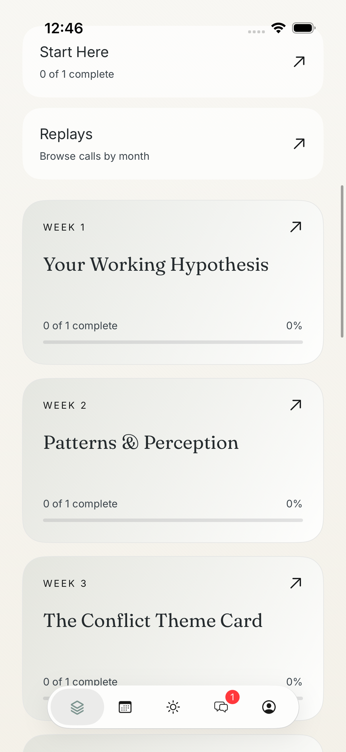 Quintessence Academy in the native iPhone app